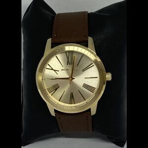 Michael Kors MK3490 Women's Brown Leather Analog Dial Quartz Wrist Watch HK995